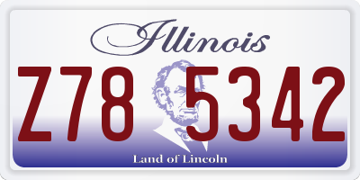 IL license plate Z785342