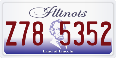 IL license plate Z785352