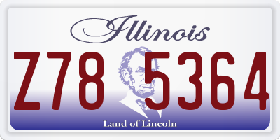 IL license plate Z785364