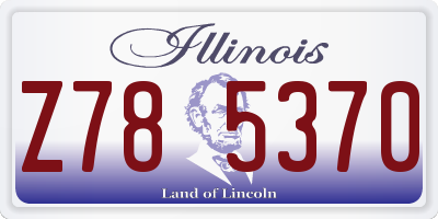 IL license plate Z785370