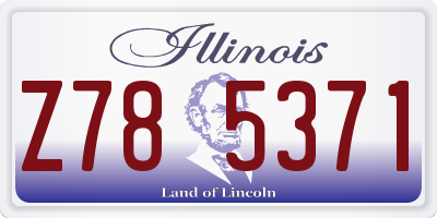 IL license plate Z785371