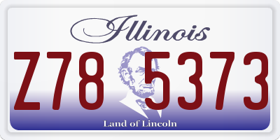 IL license plate Z785373