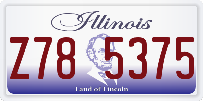 IL license plate Z785375