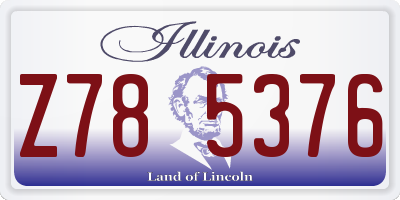 IL license plate Z785376