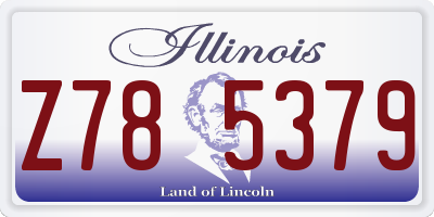 IL license plate Z785379