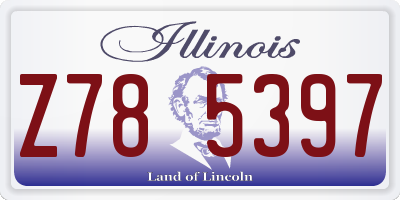 IL license plate Z785397