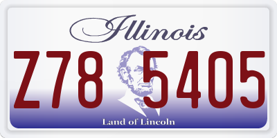 IL license plate Z785405