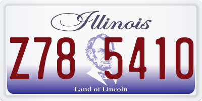 IL license plate Z785410