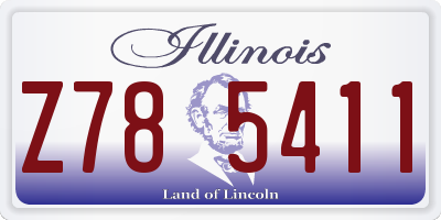 IL license plate Z785411