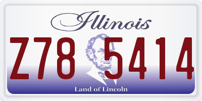 IL license plate Z785414