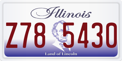 IL license plate Z785430