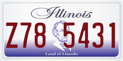 IL license plate Z785431