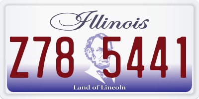 IL license plate Z785441