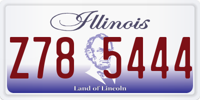 IL license plate Z785444