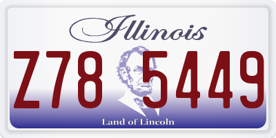 IL license plate Z785449