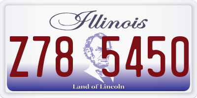 IL license plate Z785450
