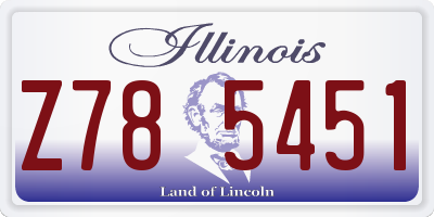 IL license plate Z785451