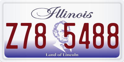 IL license plate Z785488