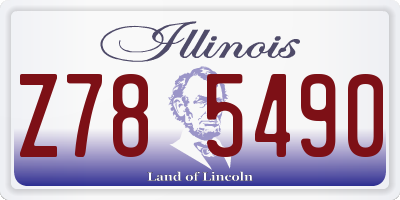 IL license plate Z785490