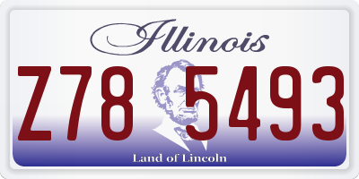 IL license plate Z785493