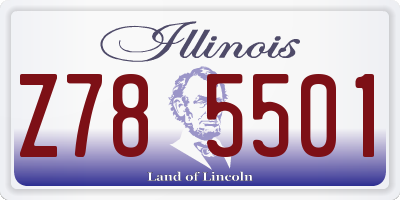 IL license plate Z785501