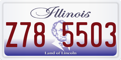 IL license plate Z785503