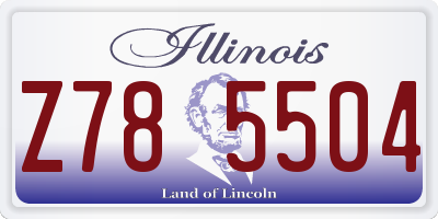 IL license plate Z785504