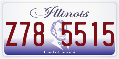 IL license plate Z785515