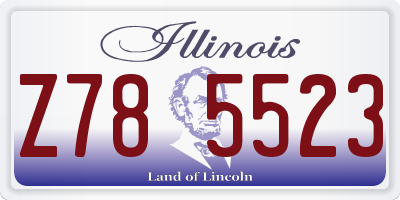 IL license plate Z785523