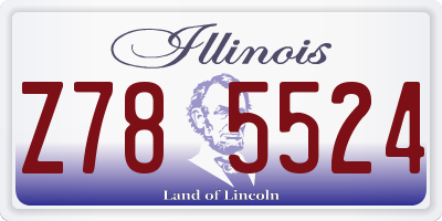 IL license plate Z785524