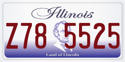IL license plate Z785525