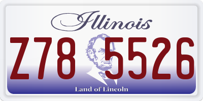 IL license plate Z785526