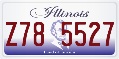 IL license plate Z785527
