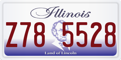 IL license plate Z785528