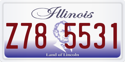 IL license plate Z785531