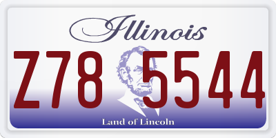 IL license plate Z785544