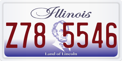 IL license plate Z785546