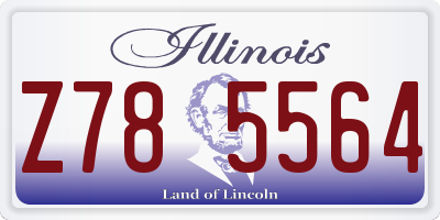 IL license plate Z785564