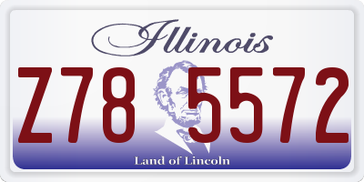 IL license plate Z785572