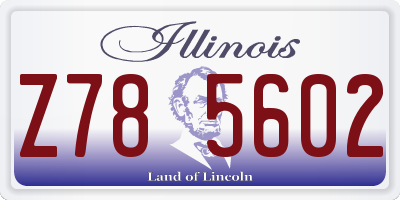 IL license plate Z785602