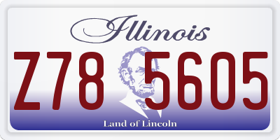 IL license plate Z785605