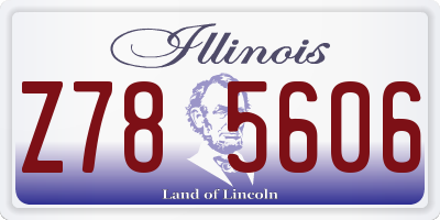 IL license plate Z785606