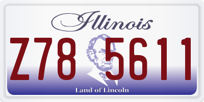 IL license plate Z785611