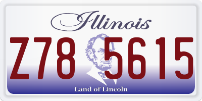 IL license plate Z785615