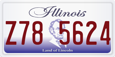 IL license plate Z785624