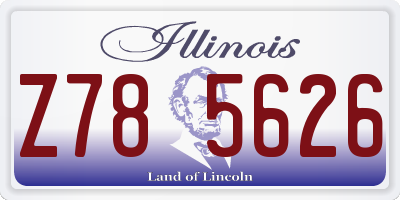 IL license plate Z785626