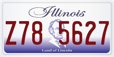 IL license plate Z785627