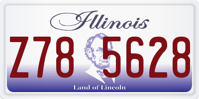 IL license plate Z785628