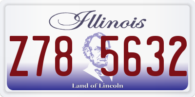 IL license plate Z785632