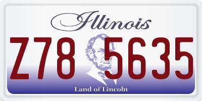 IL license plate Z785635